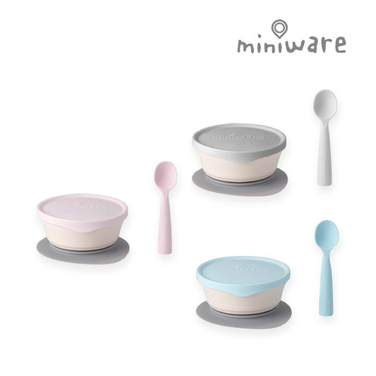【miniware】Natural polylactic acid newborn baby set|Children’s tableware series