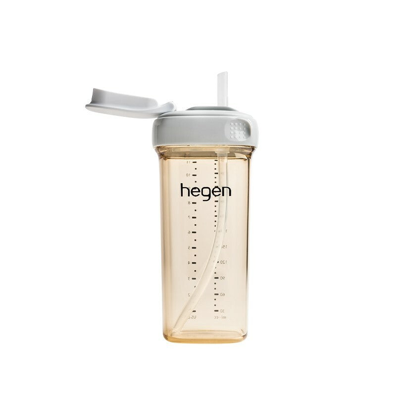 【hegen】PCTO™ Light Drinking Time PPSU Square and Round Wide Mouth Straw Cup 330ml