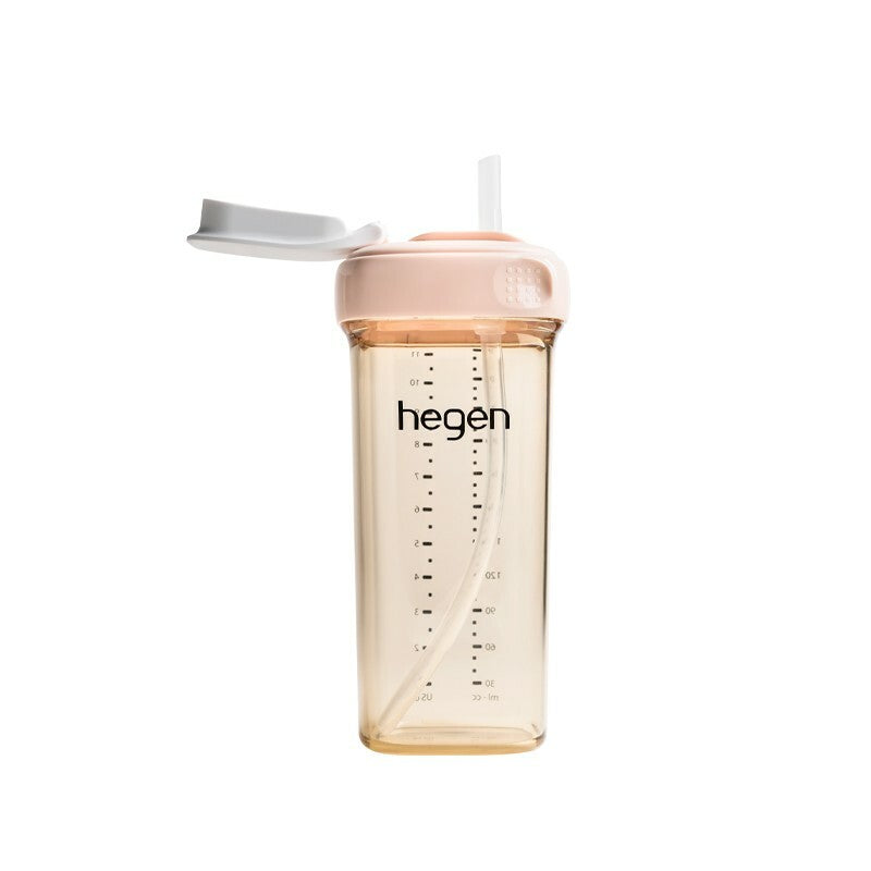 【hegen】PCTO™ Light Drinking Time PPSU Square and Round Wide Mouth Straw Cup 330ml