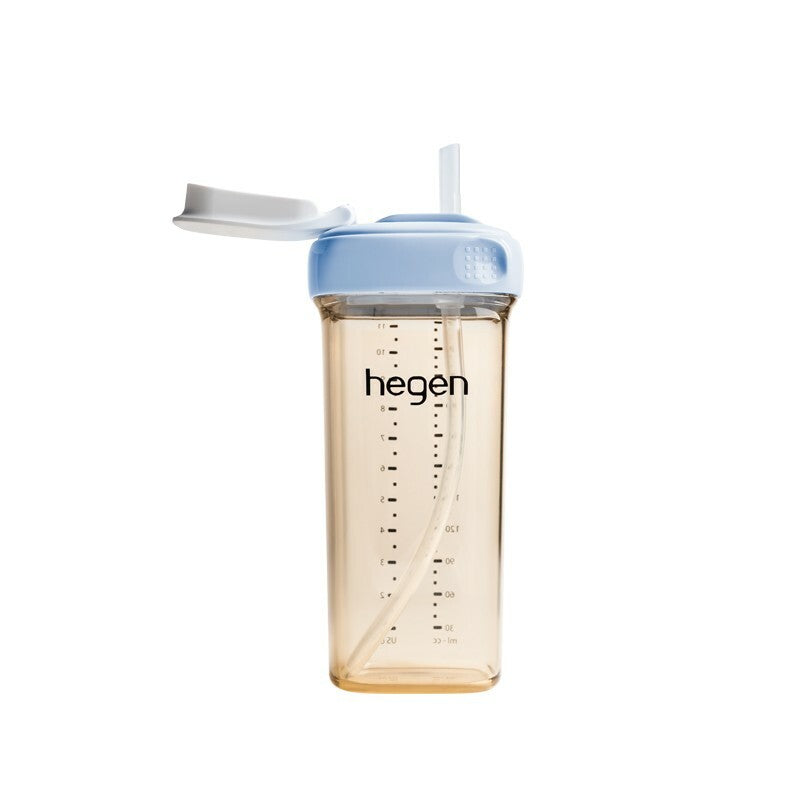【hegen】PCTO™ Light Drinking Time PPSU Square and Round Wide Mouth Straw Cup 330ml