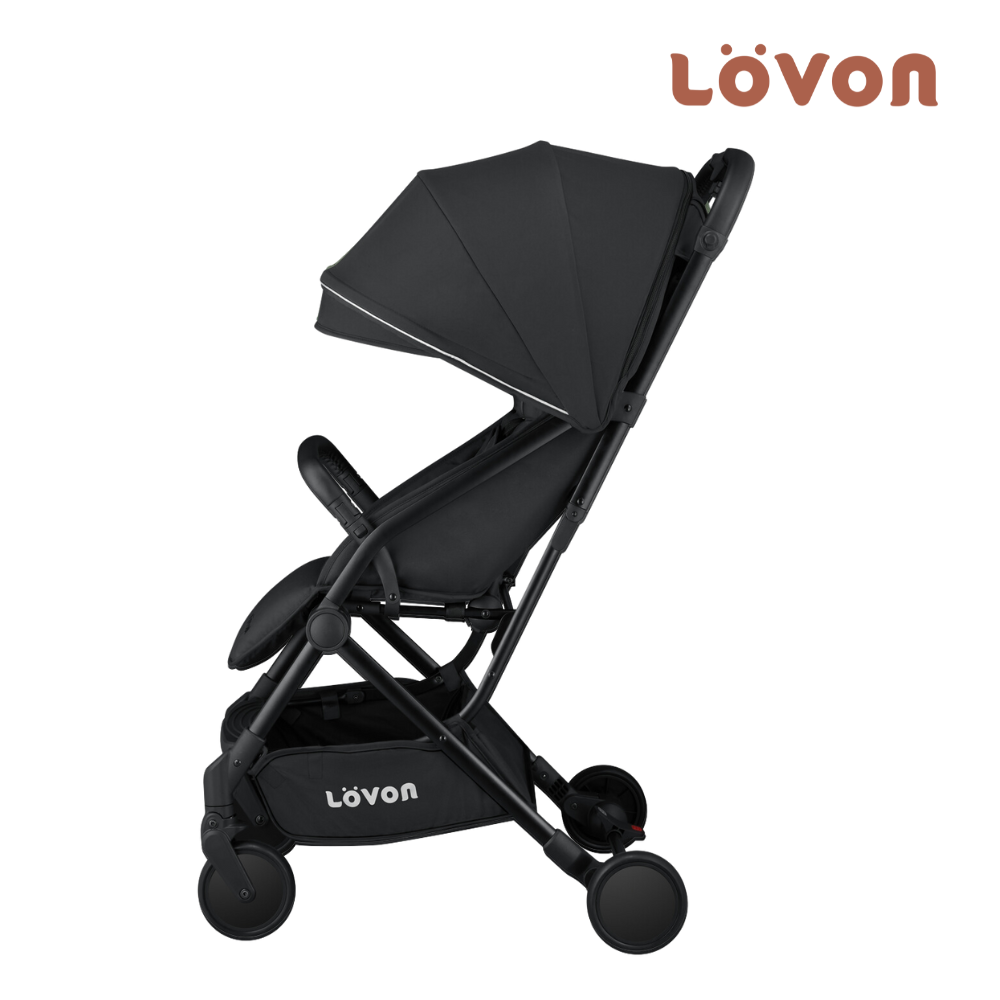 (預購中)【LOVON】GENIE V輕量嬰兒手推車-曜石黑(預計四月中旬到貨)