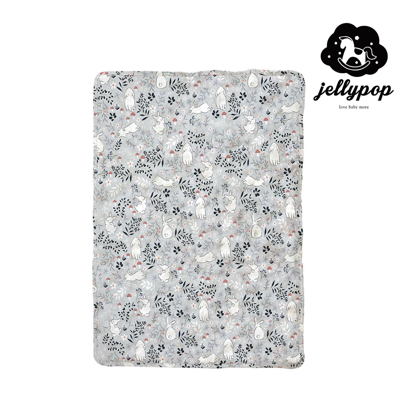 [Korea Jellypop] Jellymat brand new micro-particle cool beads 100% cotton jelly mattress-Milk Jumping Rabbit