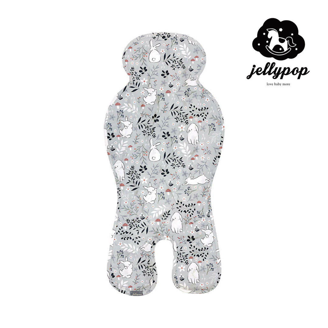 【韓國 Jellypop】Jellyseat 獨家冰珠專利長效酷涼感推車座墊 - 牛奶跳跳兔
