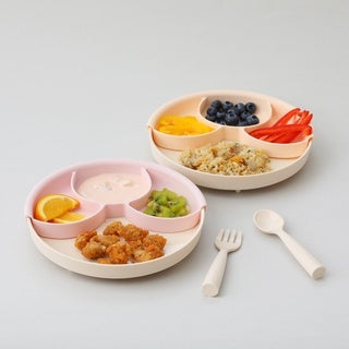 miniware natural polylactic acid divided plate set｜Children's tableware series