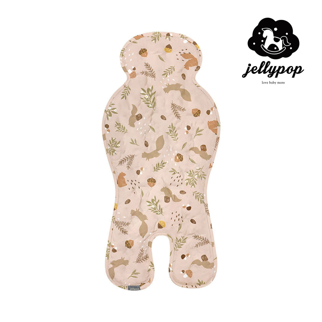 [Korea Jellypop] Jellyseat exclusive ice beads patented long-lasting cooling stroller seat cushion - Squirrel Forest