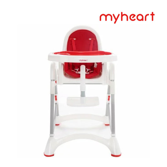 【myheart】Folding child safety dining chair-Apple red