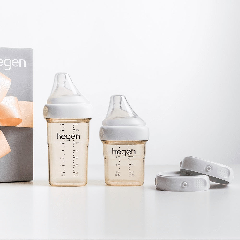【hegen】疝痛防止リアル乳房模倣スマートおしゃぶり（2個セット）