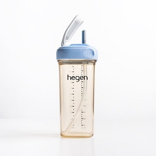 【hegen】PCTO™ Light Drinking Time PPSU Square and Round Wide Mouth Straw Cup 330ml